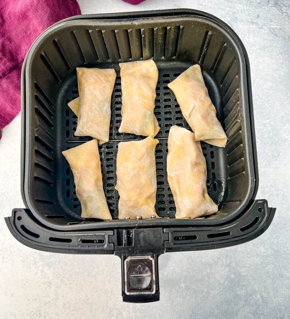 Thanksgiving soul food egg rolls in an air fryer