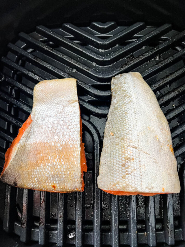 salmon on an indoor grill