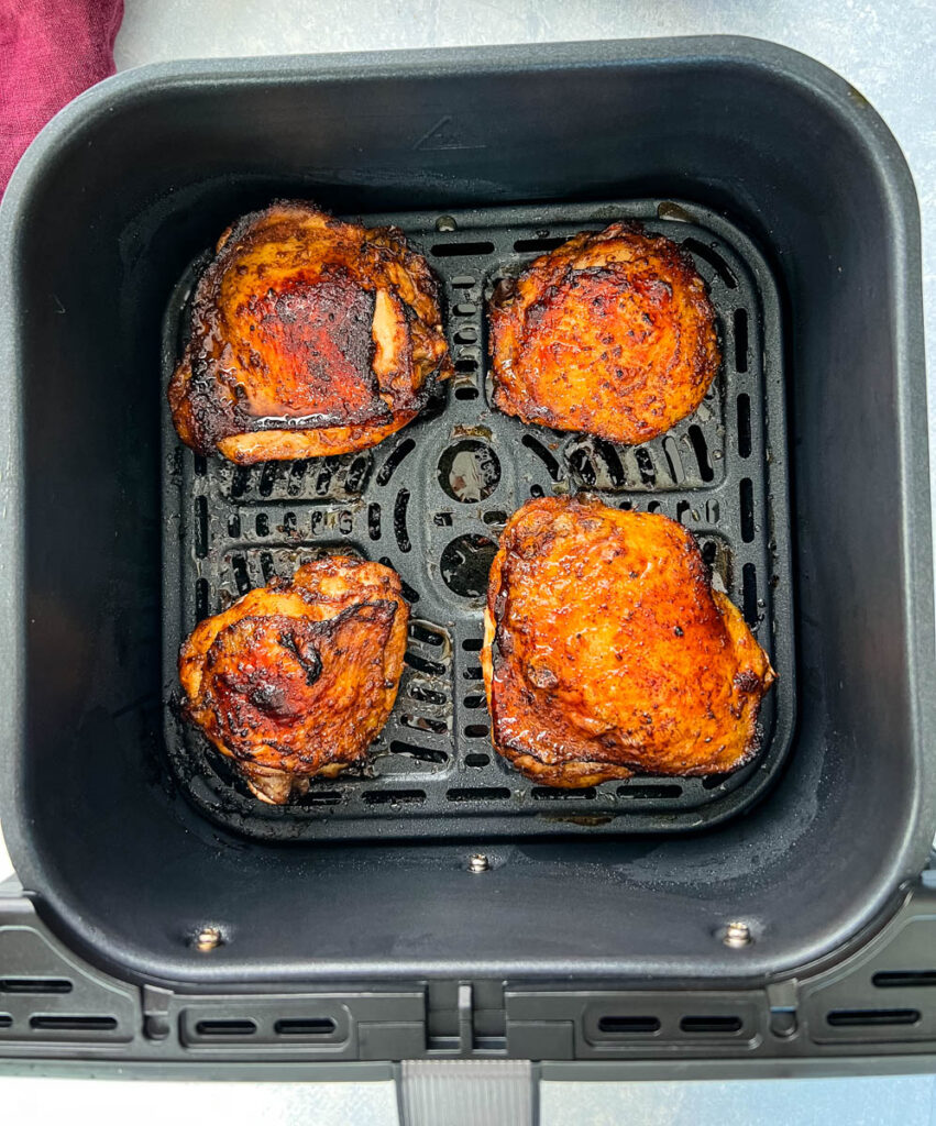 jerk chicken thighs in an air fryer