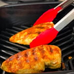 cooked chicken breast on Ninja foodi indoor grill