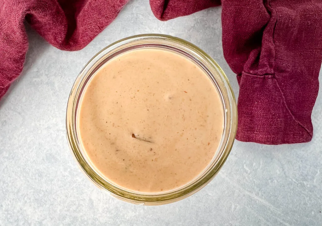 southwest salad dressing in a glass jar