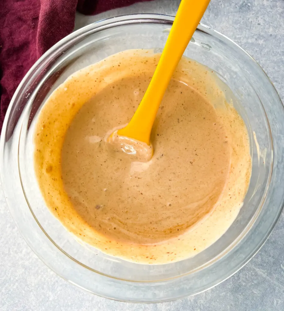 southwest salad dressing in a glass bowl