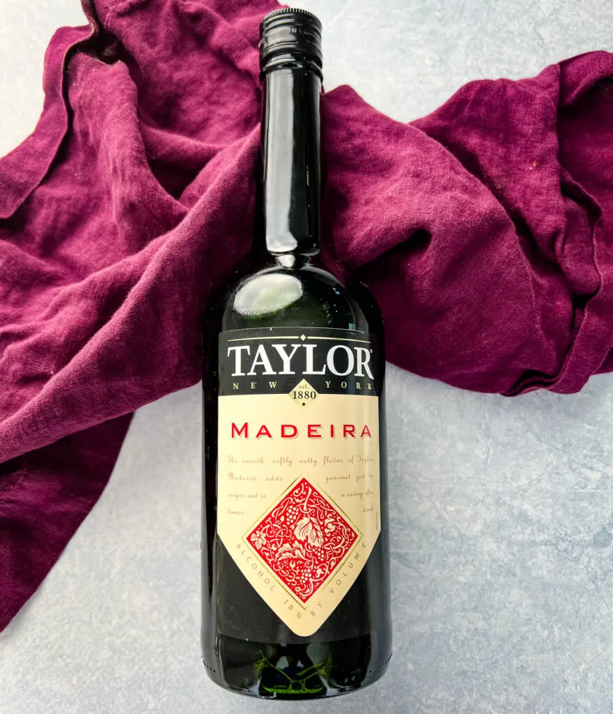 a bottle of Madeira wine