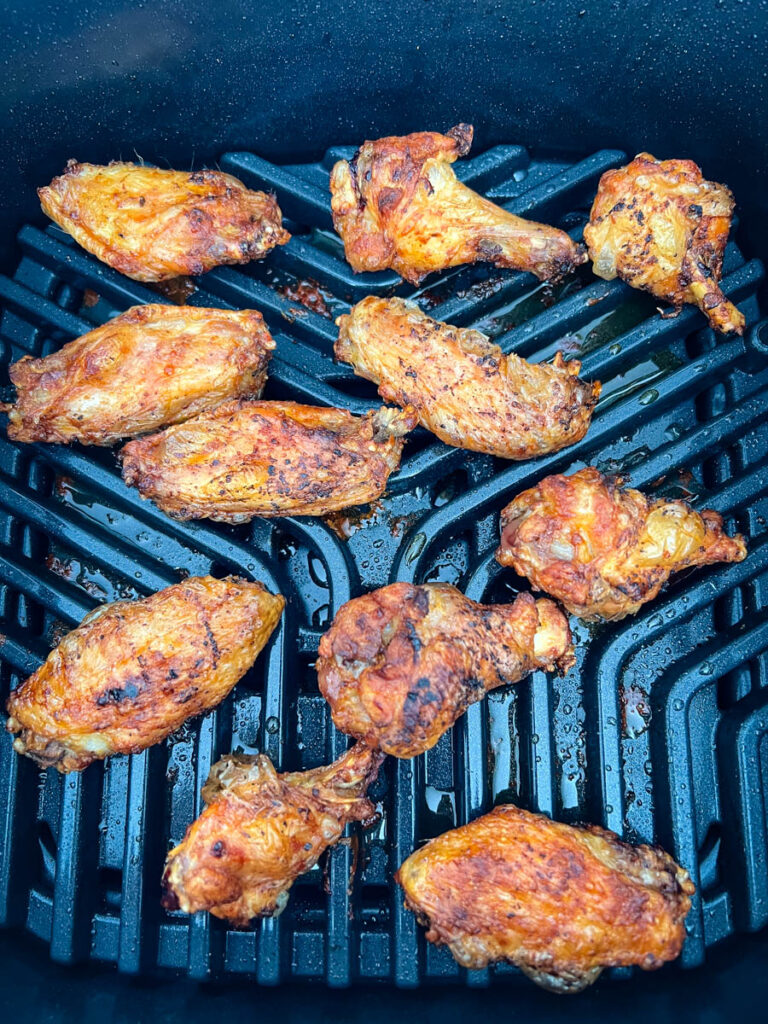 grilled chicken wings on indoor smokeless Ninja Foodi Grill