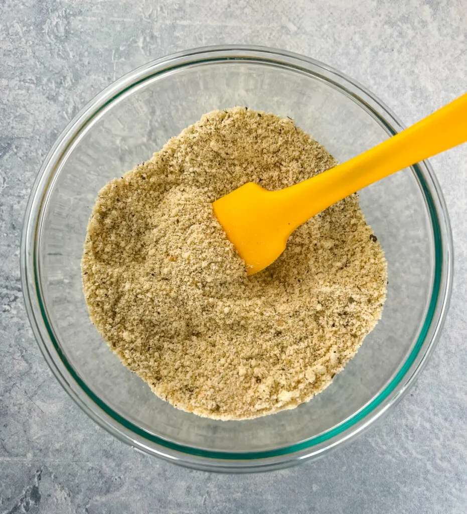 breadcrumbs in a glass bowl