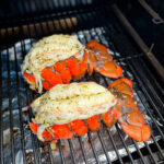 lobster tails on a smoker grill