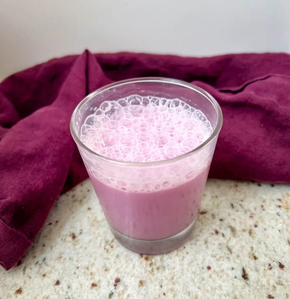 angel milk viral tiktok recipe in a glass cup