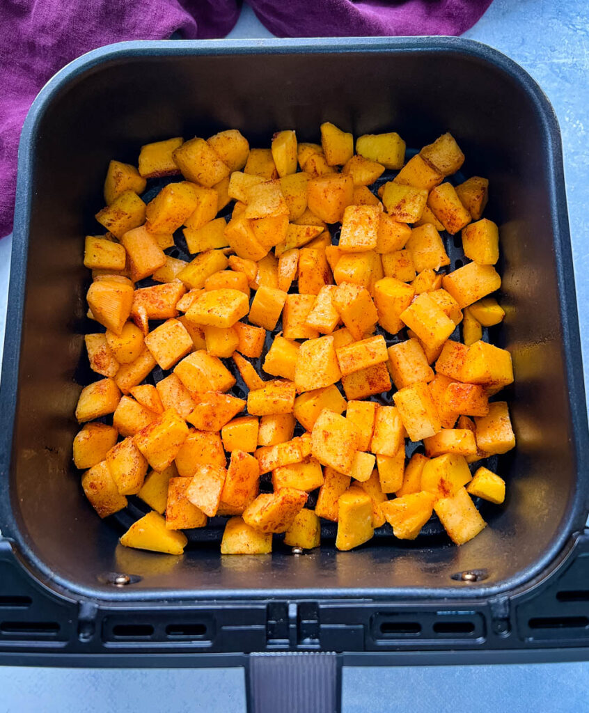 butternut squash in an air fryer