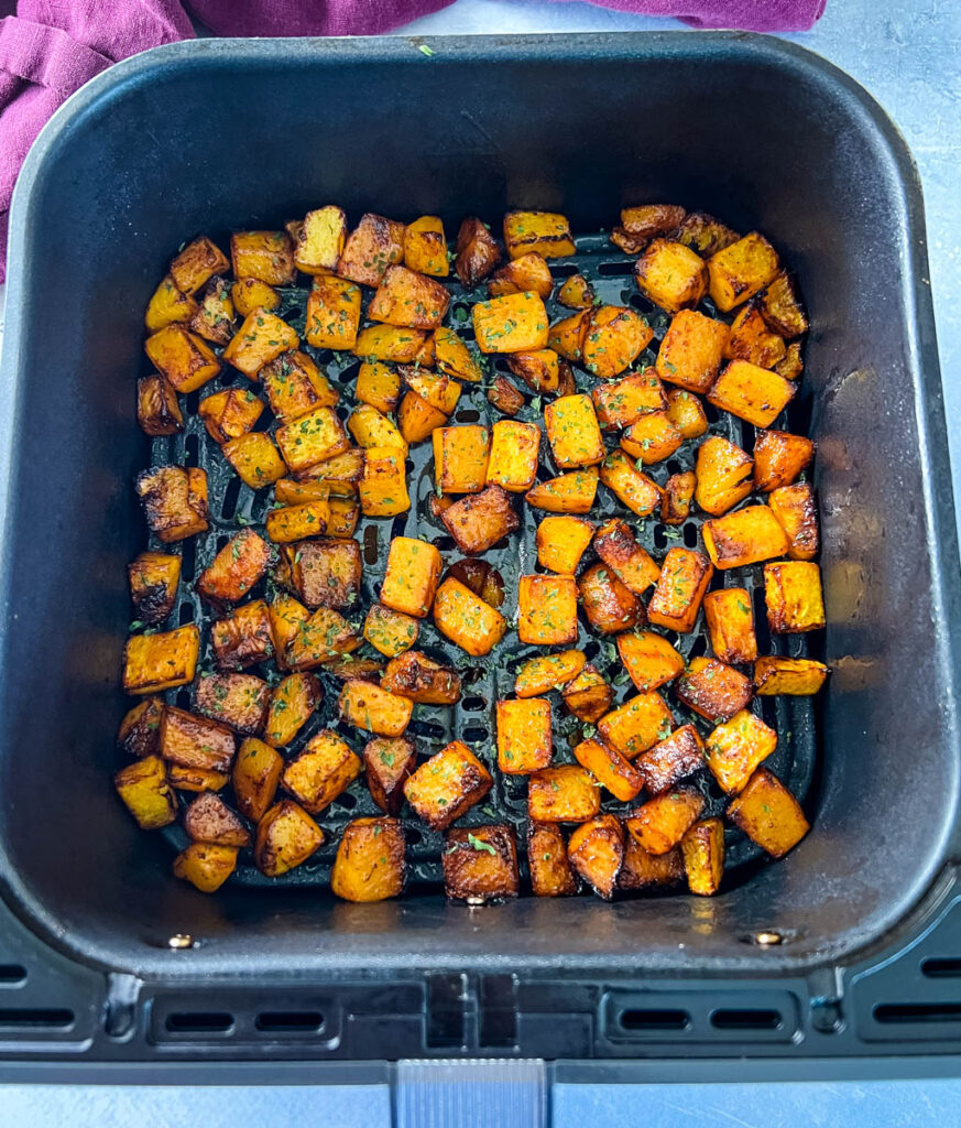 butternut squash in an air fryer