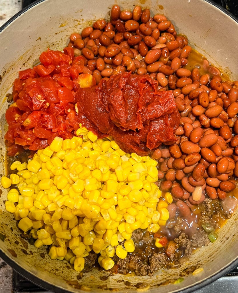 butternut squash chili in a pot