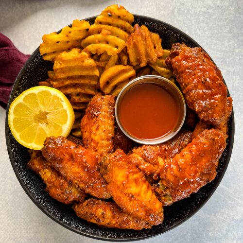Fried lemon pepper wings discount