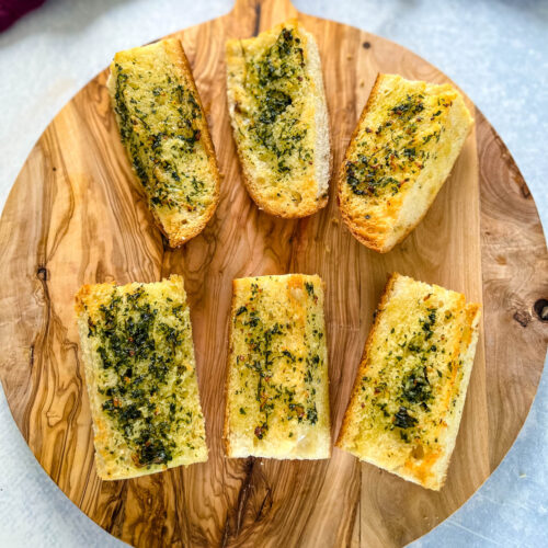 Air Fryer Garlic Bread (3 Ways)