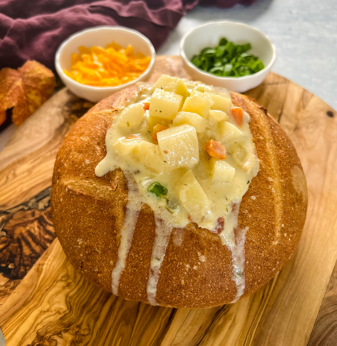 Keto Bread Bowl with Cream of Chicken Soup - Easy To Make