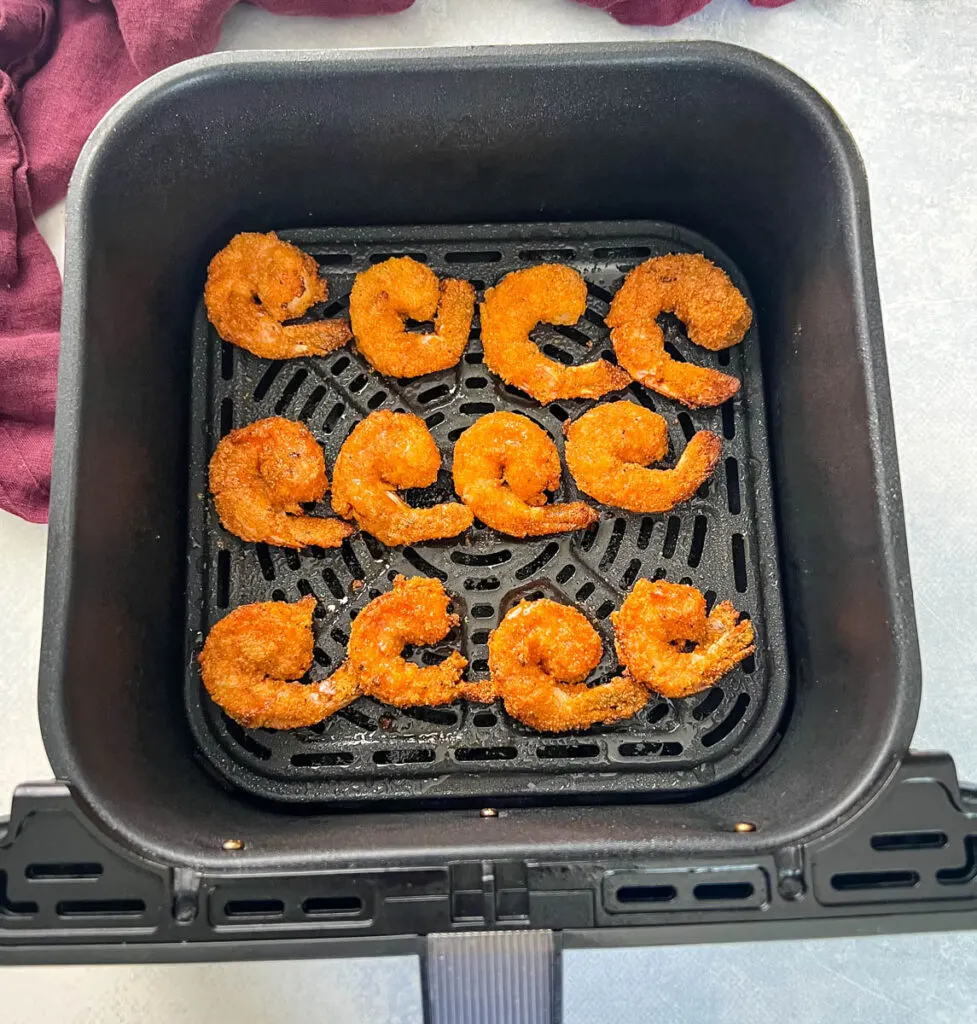 lemon pepper shrimp in an air fryer