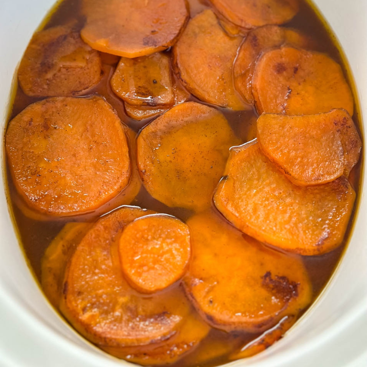 Slow Cooker Candied Yams - Cooked by Julie