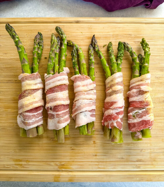 Air Fryer Bacon Wrapped Asparagus