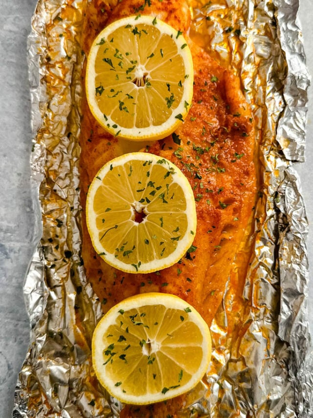 Grilled Cod in Foil
