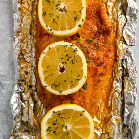 Grilled Cod in Foil
