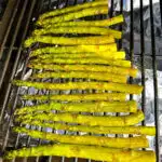 asparagus on a smoker grill