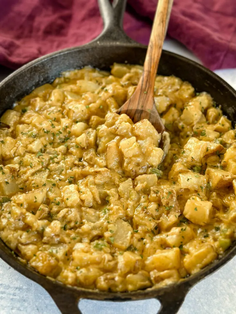 Smothered Potatoes and Onions