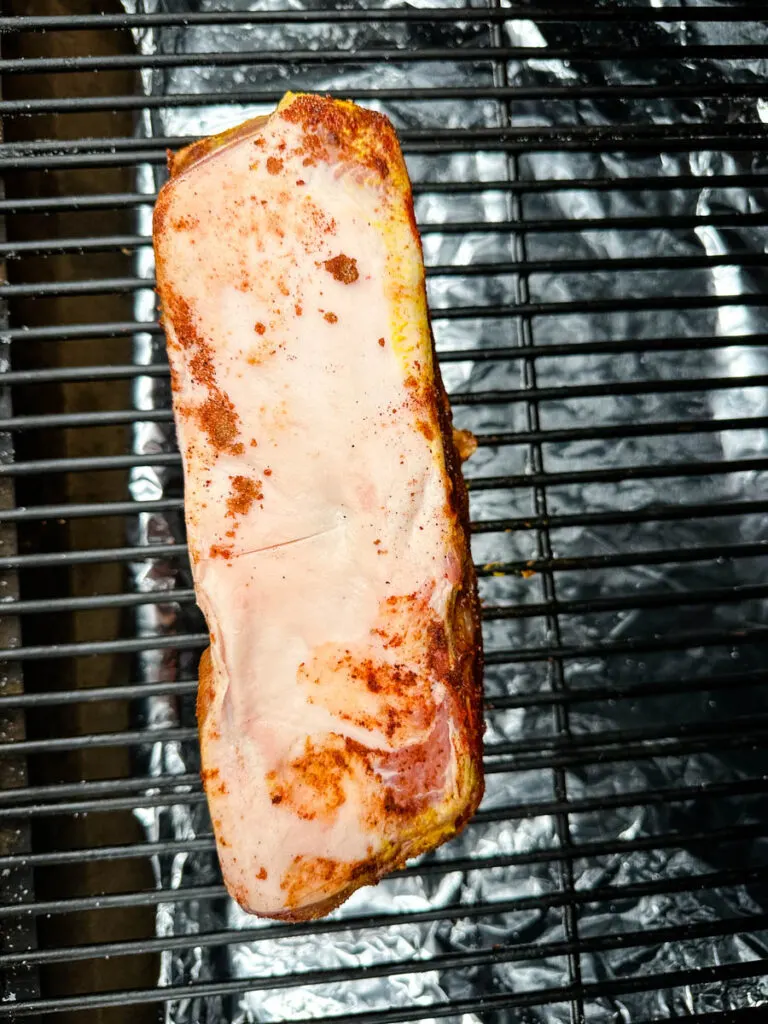 smoked pork shoulder on a Traeger smoker grill