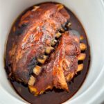 BBQ ribs in a Crockpot slow cooker