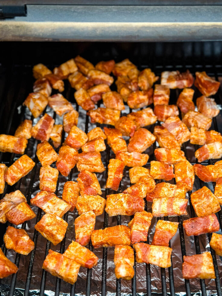 Traeger Smoked Pork Belly Burnt Ends