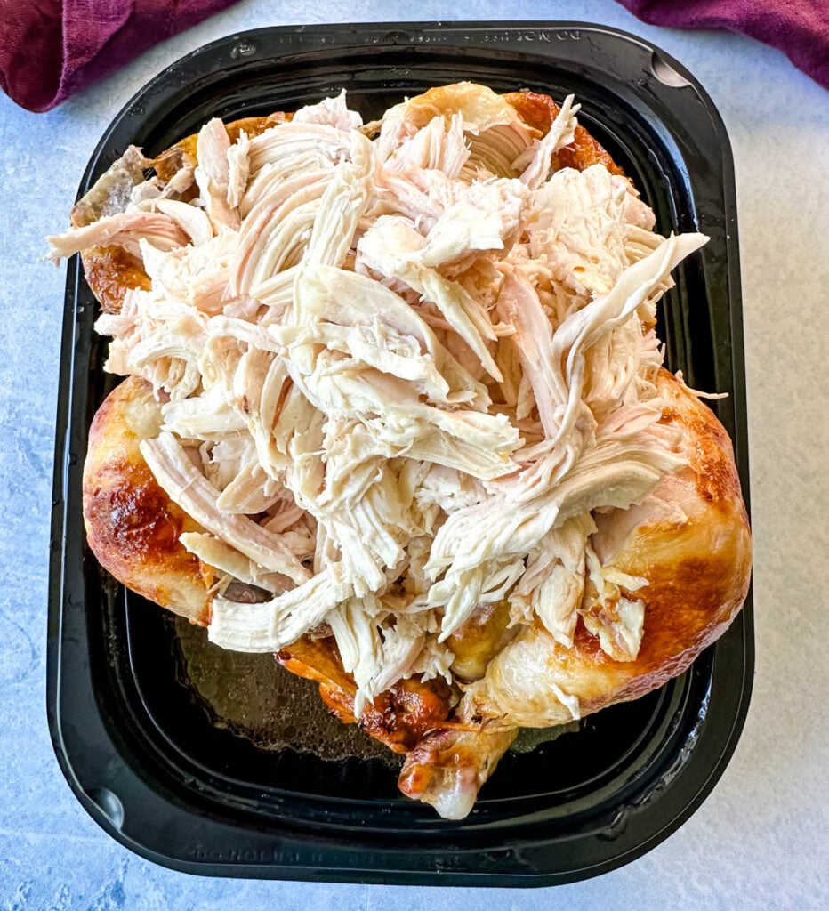 shredded rotisserie chicken