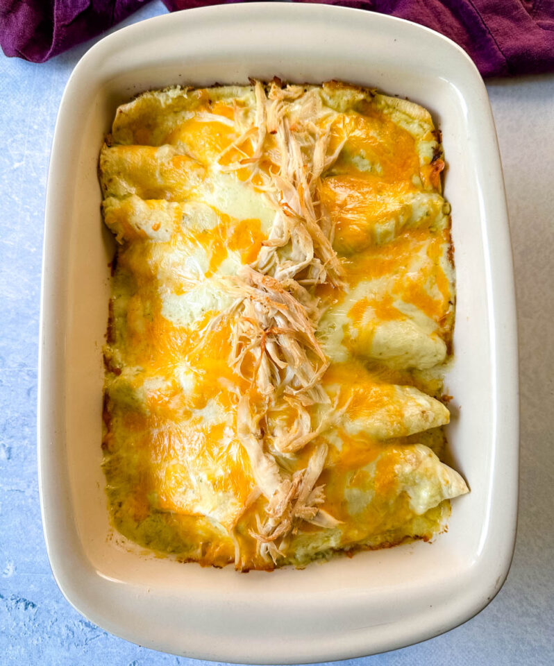 Shredded Rotisserie Chicken Enchiladas