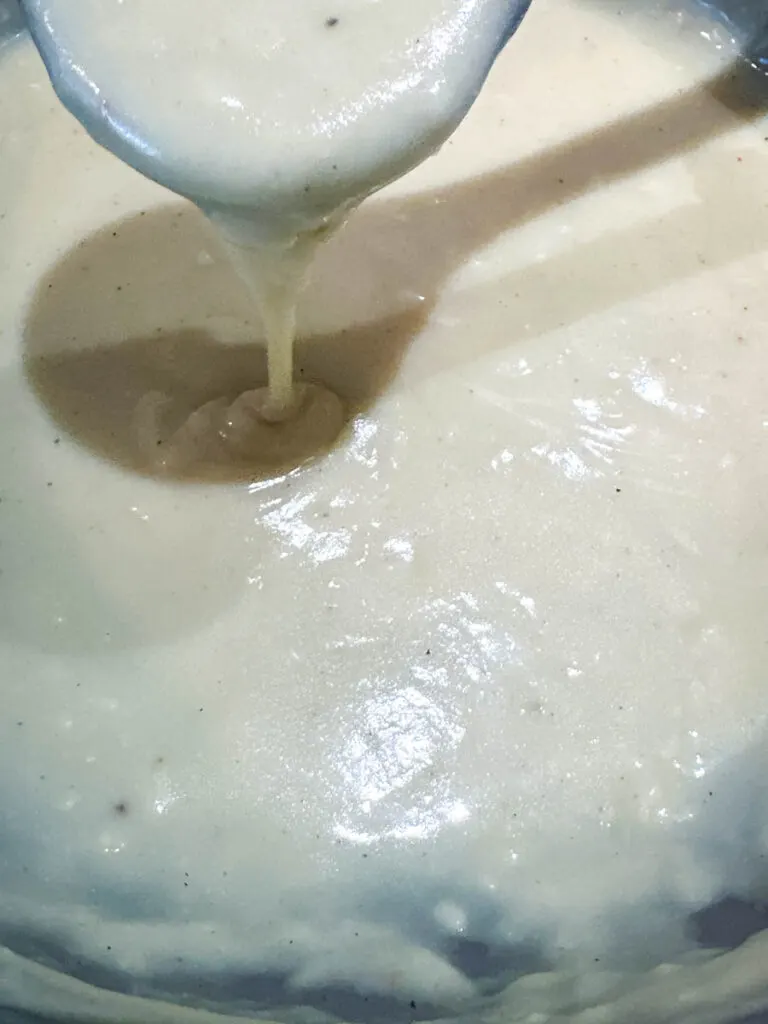 spoonful of homemade cream of chicken soup