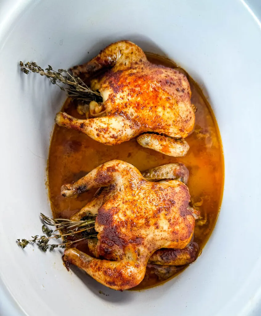 Slow Cooker Crockpot Cornish Hens