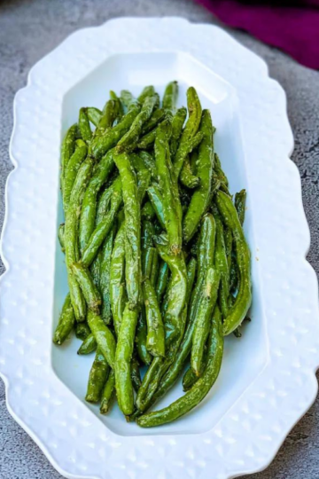 Air Fryer Garlic Roasted Green Beans