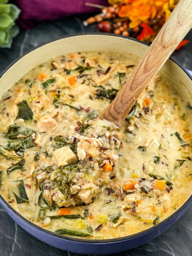 Mouthwatering Creamy Turkey Rice Soup
