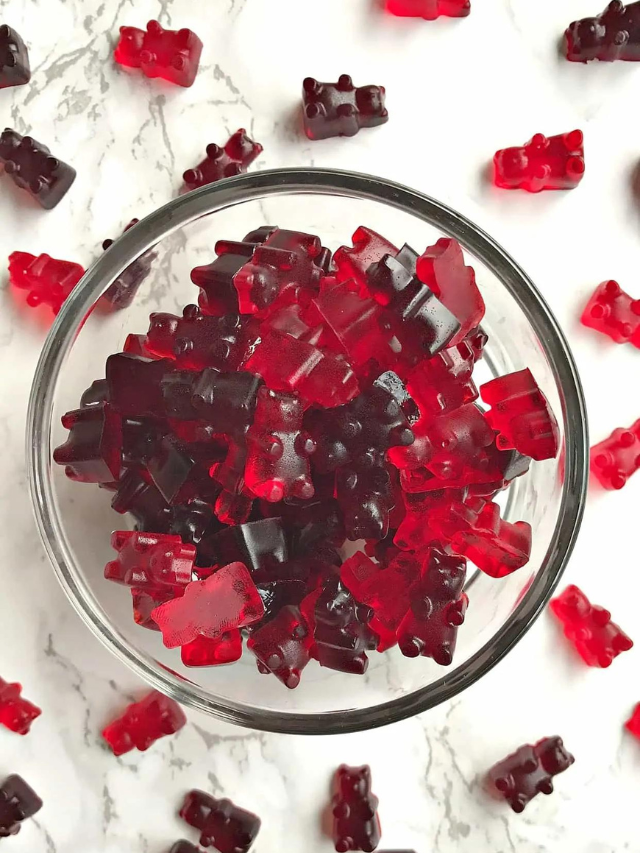 Homemade Wine Filled Gummy Bears