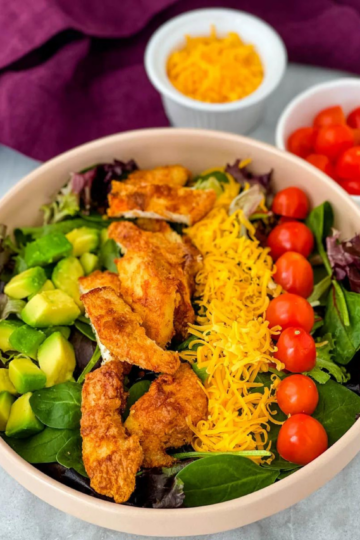 Crispy Fried Chicken Salad