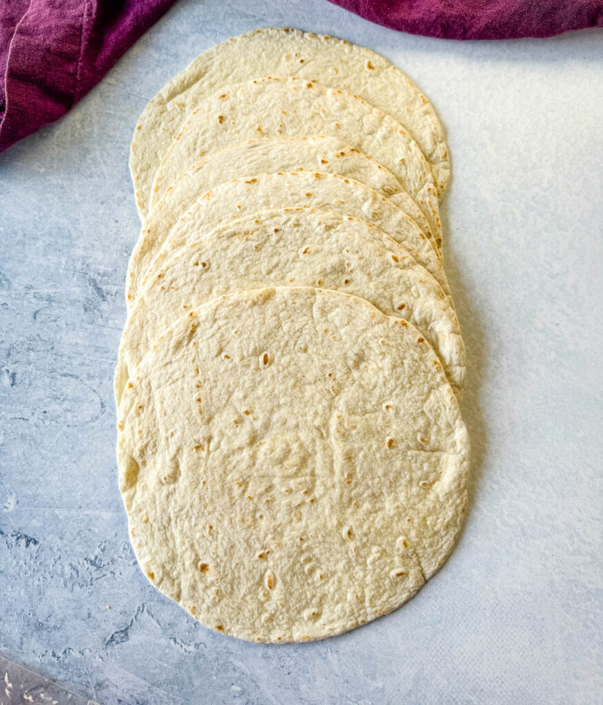 flour tortillas on a flat surface