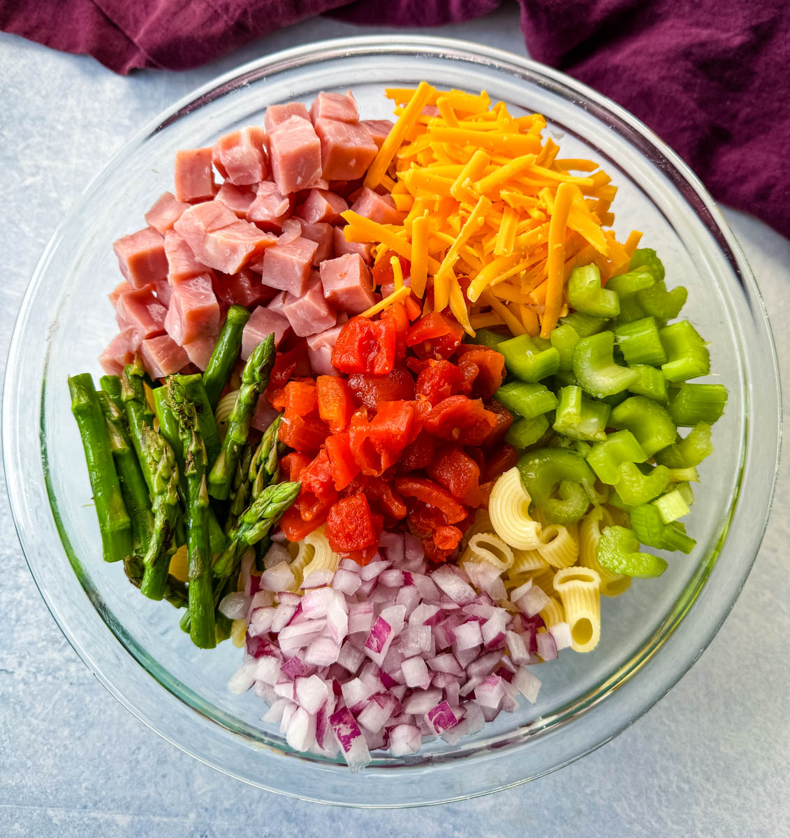 Creamy Ham Pasta Salad