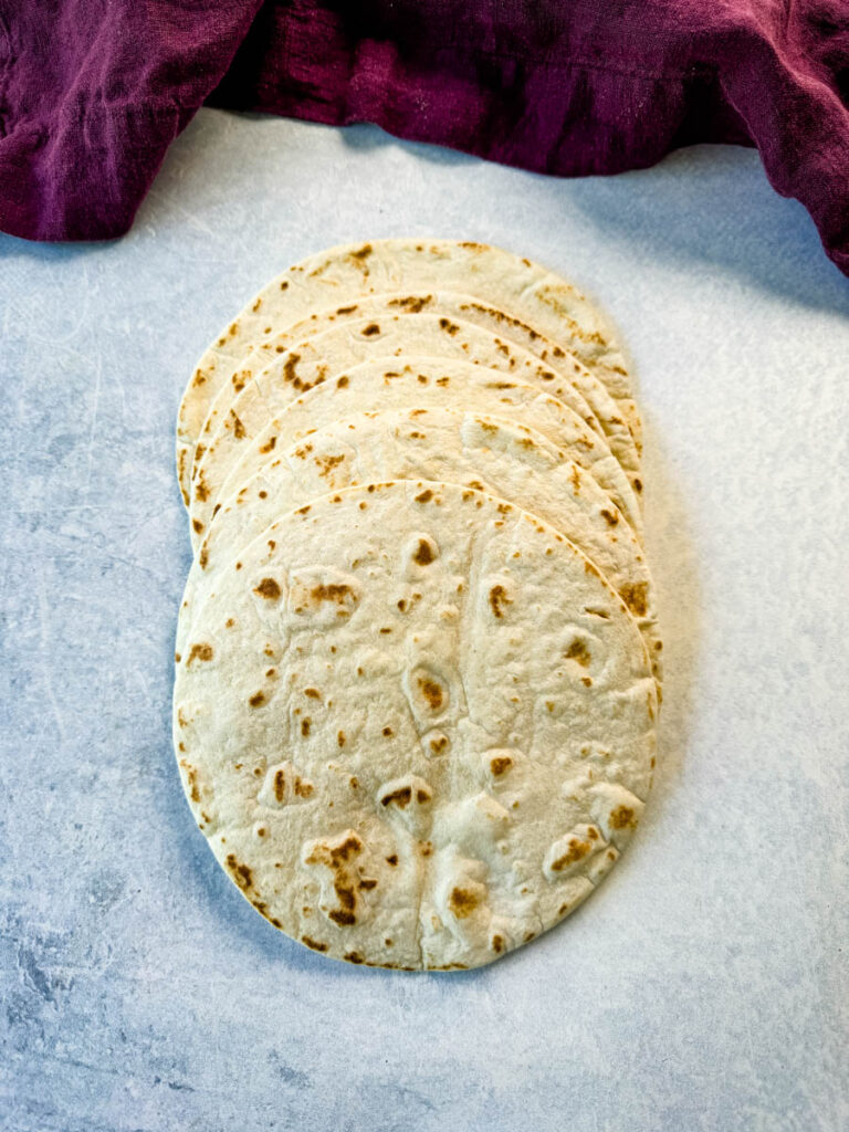 flour tortillas on a flat surface