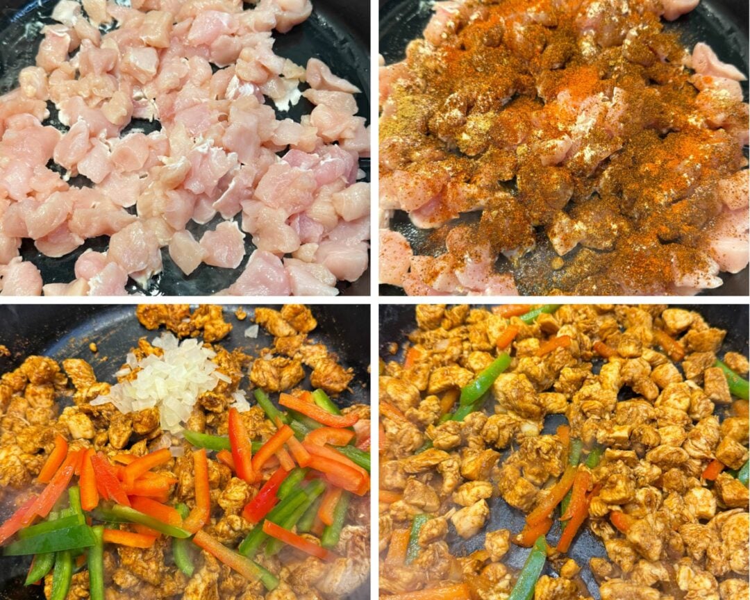High Protein Creamy Chicken Burrito