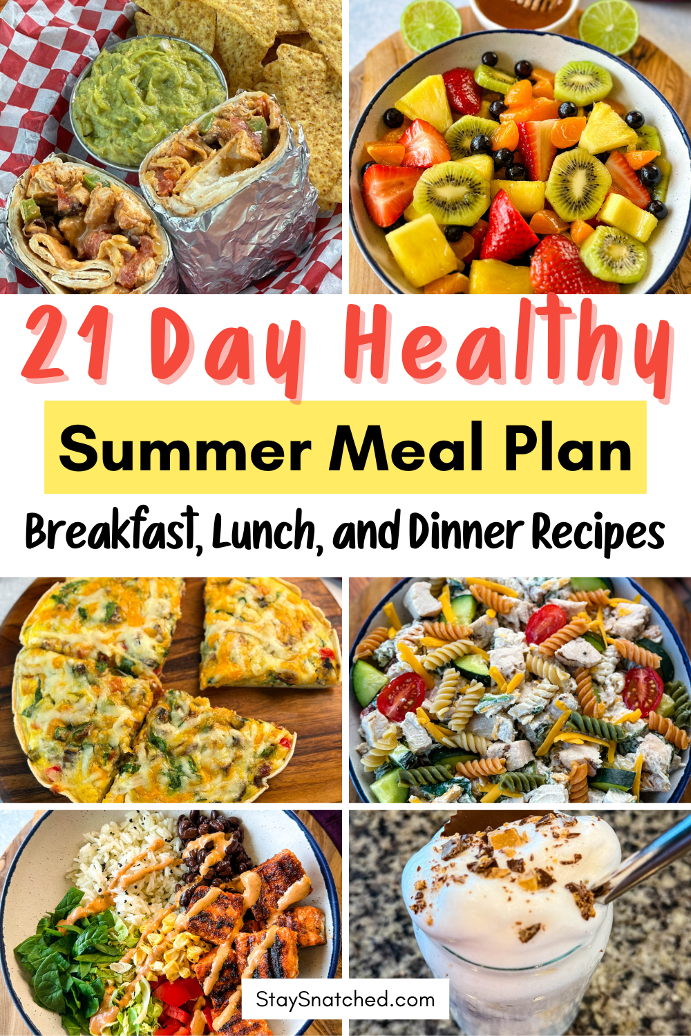 21 Day Summer Meal Plan
