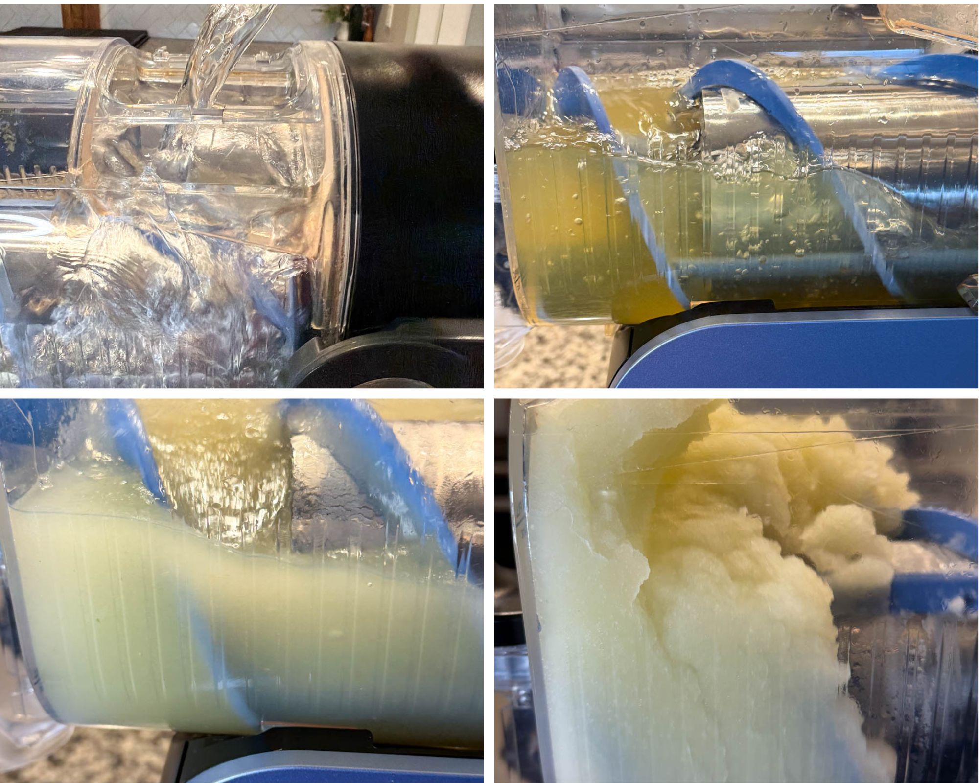 Ninja slushi mojito processing in machine