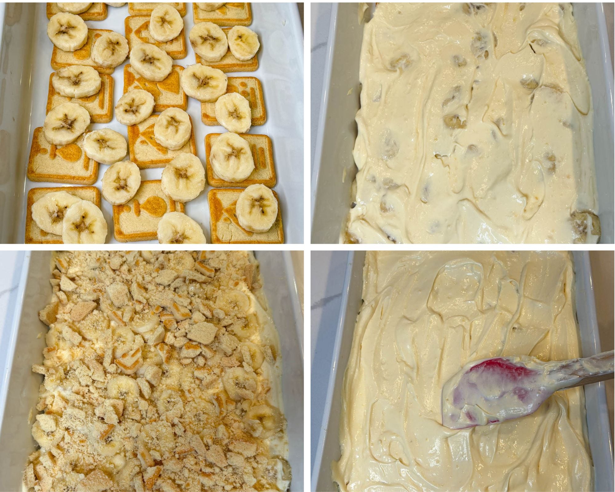 chessman banana pudding in a 9x13 inch baking dish